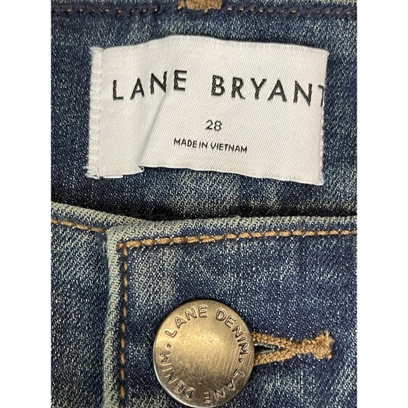 Lane Bryant Women's Plus Size 28 Curvy Fit High Rise‎ Bootcut Dark Wash Jeans - Picture 7 of 14